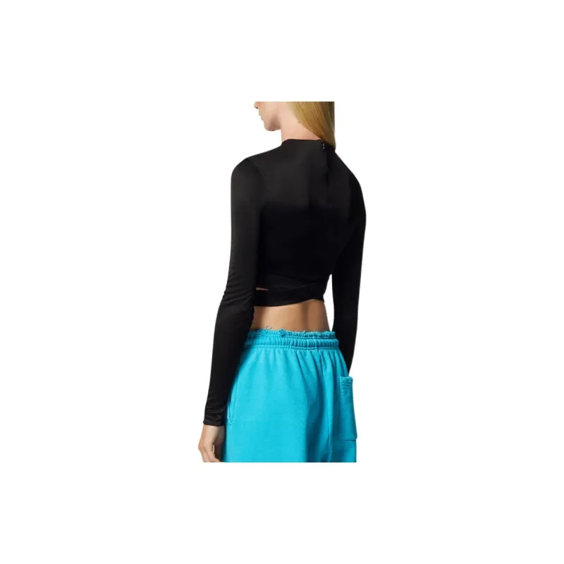 VERSACE VERSACE FW22 Crop Tops Women's Black-3