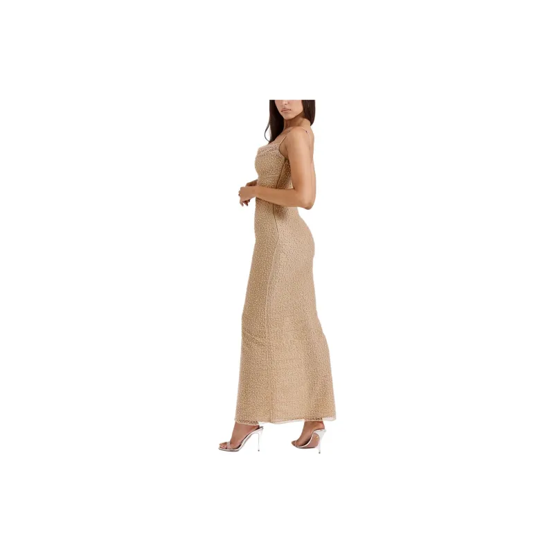 HOUSE OF CB CALLA Slip Dress Women's CHAMPAGNE/Champagne-4