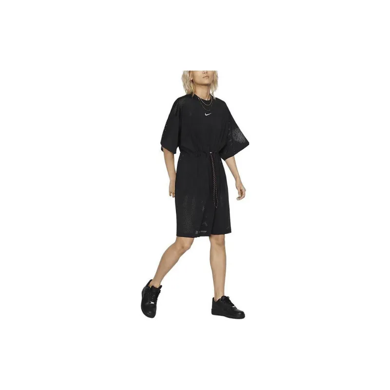 Nike Short Sleeved Dresses Women's Black-3