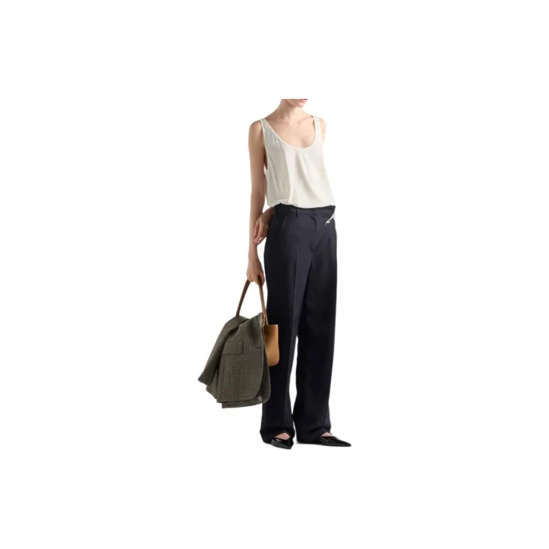 PRADA Old Wash Gabardine Pants-4