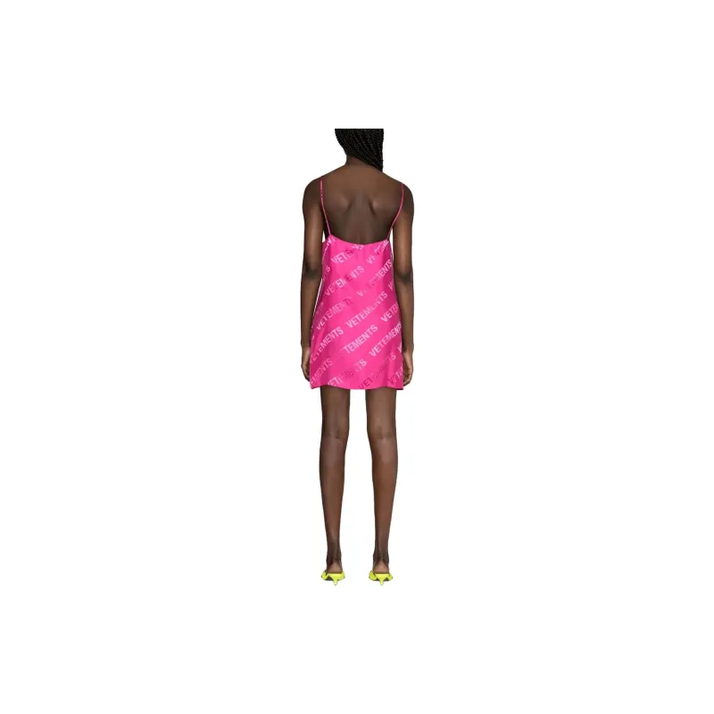 Vetements Sleeveless Dresses Women's Pink-1