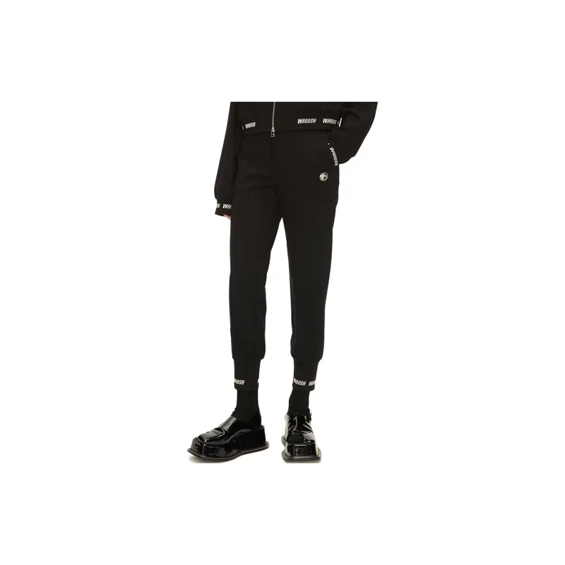 III VIVINIKO Knitted Sweatpants Women's Black-1