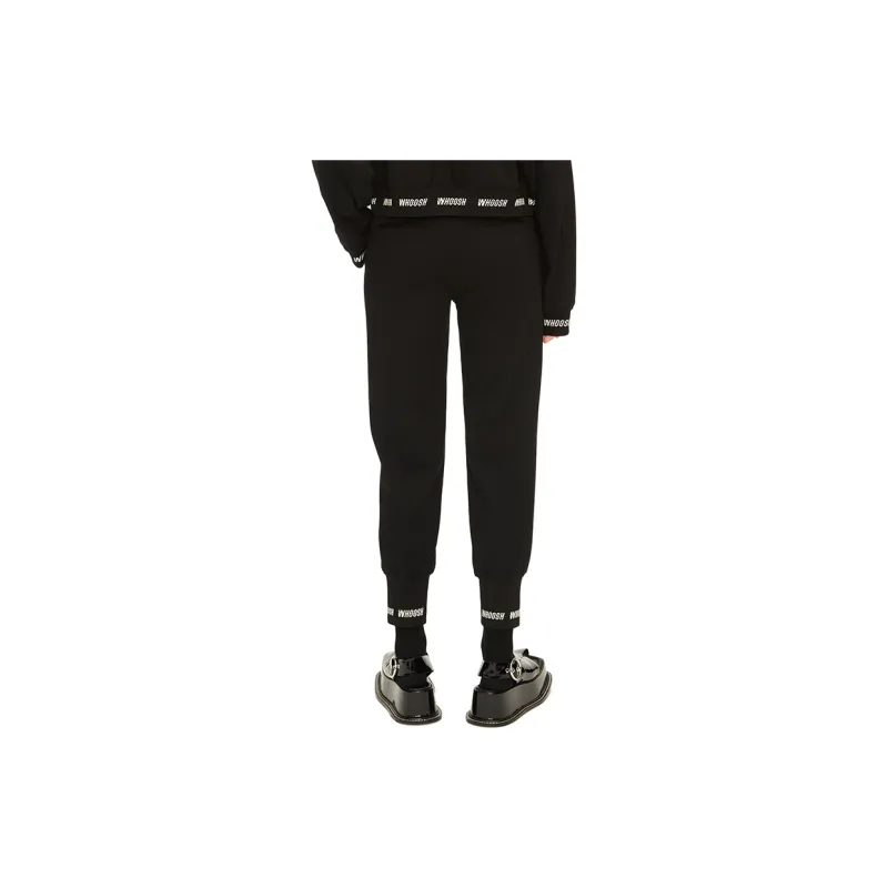 III VIVINIKO Knitted Sweatpants Women's Black-2
