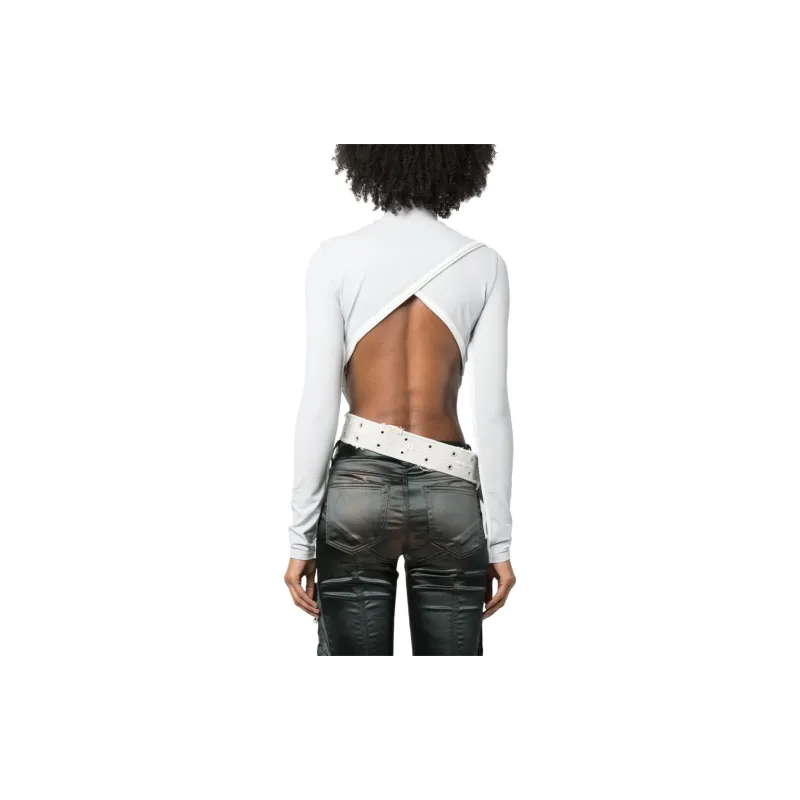 DIESEL T-Shirts Women's Light Gray/Ecru-2