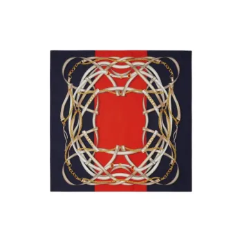GUCCI Silk Scarves Women's Blue