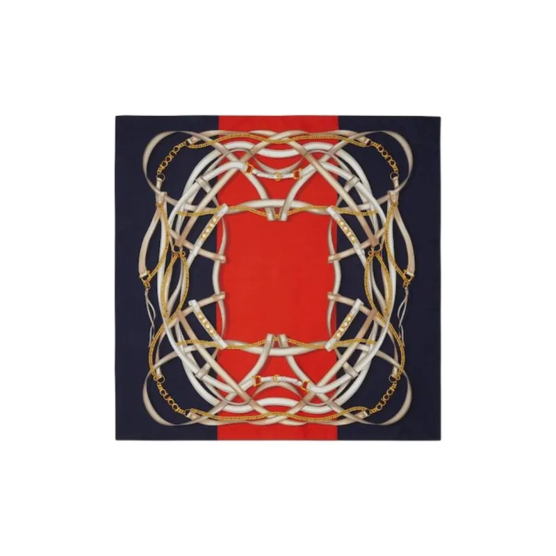 GUCCI Silk Scarves Women's Blue-0