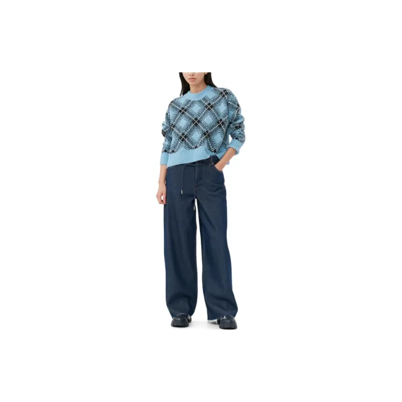 GANNI Sweater Women's Silver Lake Blue-1