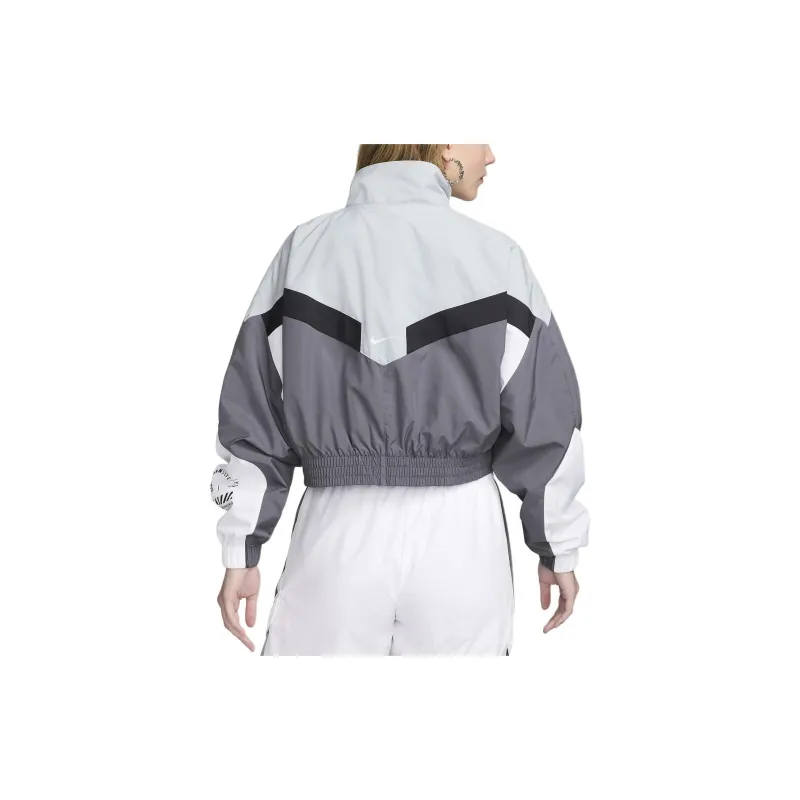 Nike Sportswear Woven Jacket 'Iron Grey/Light Pumice/White'-2