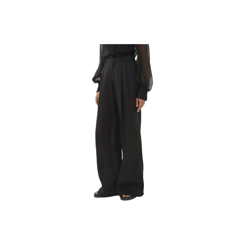 Chloé Pleated Wide-Leg Pants-5