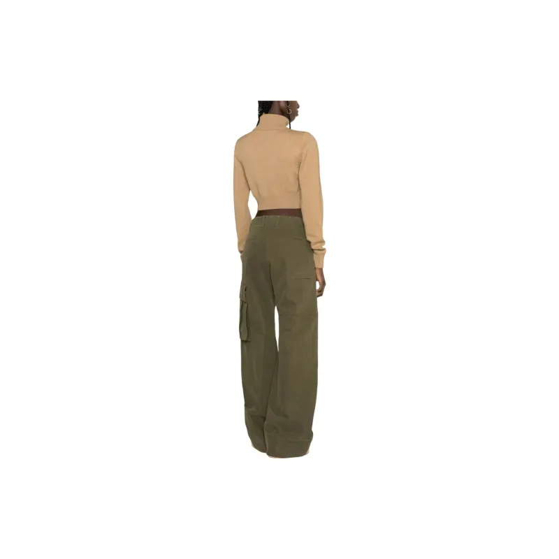 PALM ANGELS Sunsets Embroidered Roll Neck Knitted Jumper-2