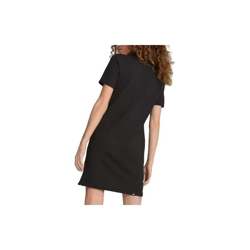 PUMA Short Sleeved Dresses Women's Black-4