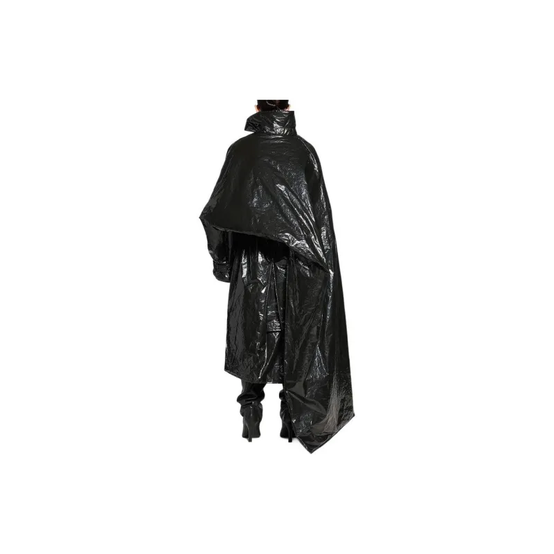 Balenciaga Trench Coat Women's Black-3