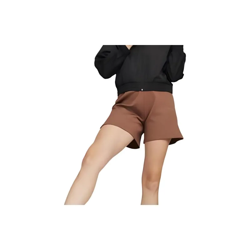 PUMA FLARED SHORTS Casual Shorts Women's Brown-6