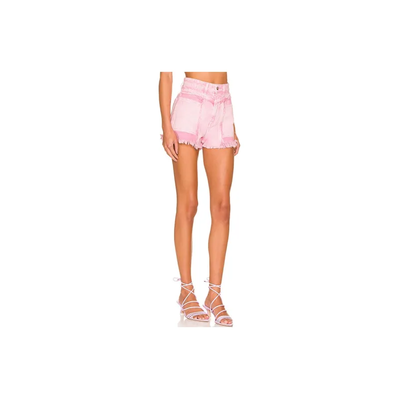 IRO NIGHT Denim Shorts Women's Cinnamon Powders-4