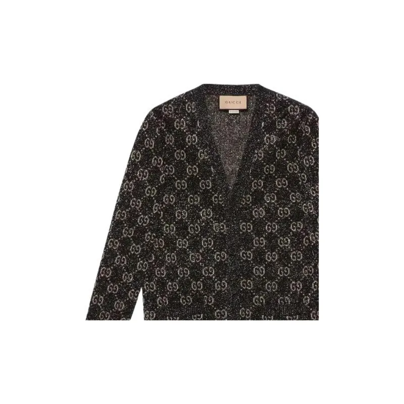 GUCCI Gg Jacquard motif Cardigan-4