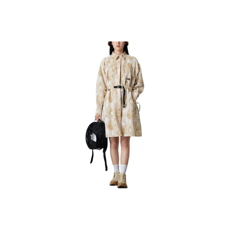 THE NORTH FACE Long Sleeved Dress Women's Gravel Sand-2