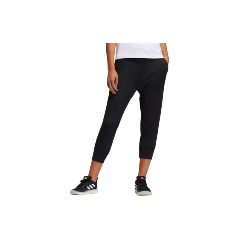Adidas Knitted Sports Pants Women's Black-1