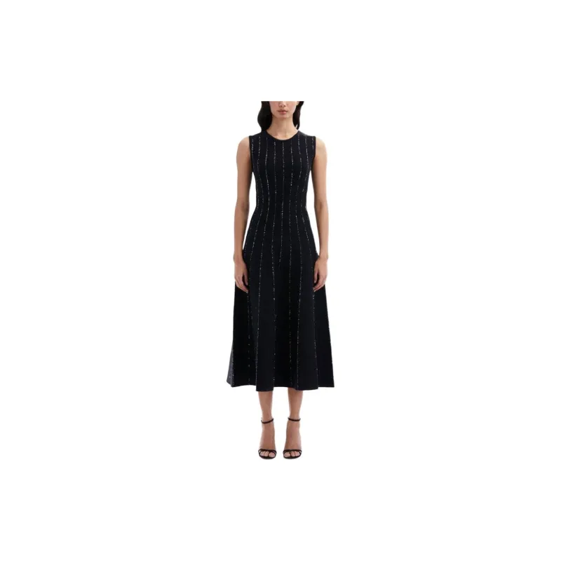 Oscar De La Renta Sequin-embellished Sleeveless Midi Dress-2