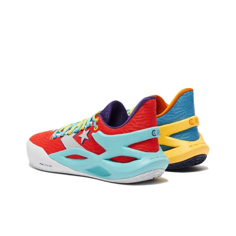 Converse Chuck Taylor All Star Cushioning Wear Resistant Low Top Basketball Shoes Unisex Orange Blue-1