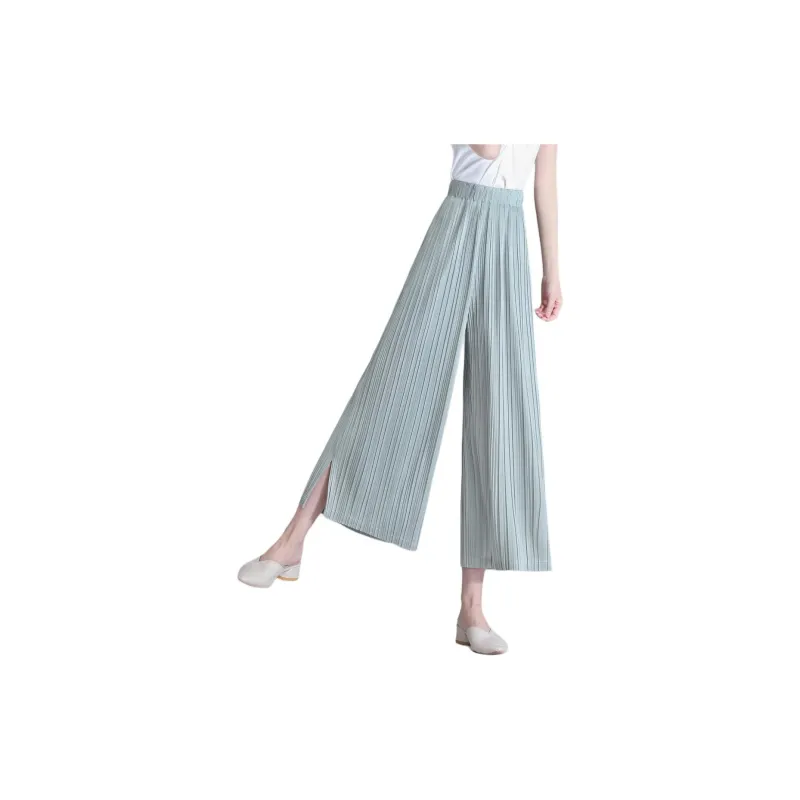Mo Han Yi Mei Casual Pants Women's Light Blue-1