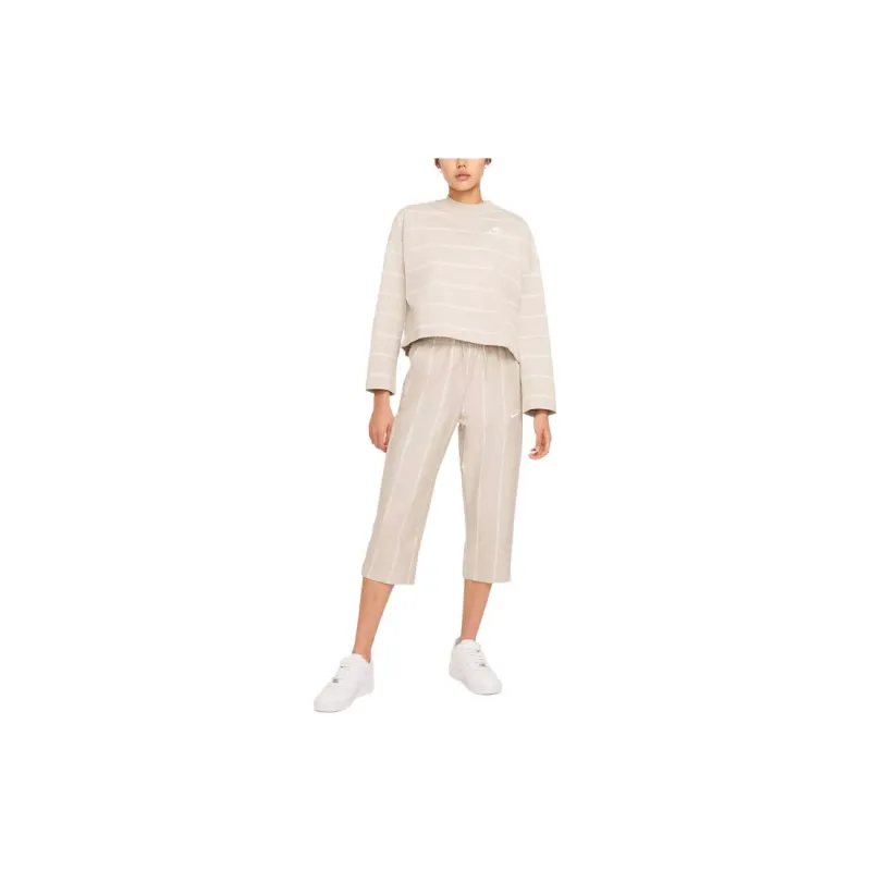 Nike Women'ss Sports Wear Stripe Pants Cream-2
