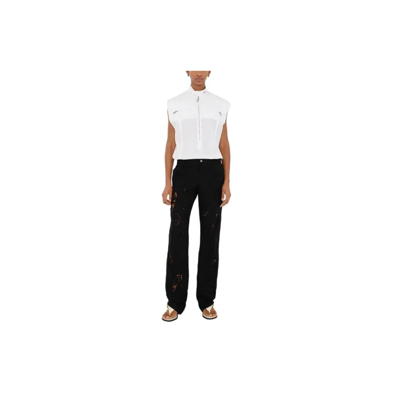 Burberry Half zip Cotton Tank Top-2