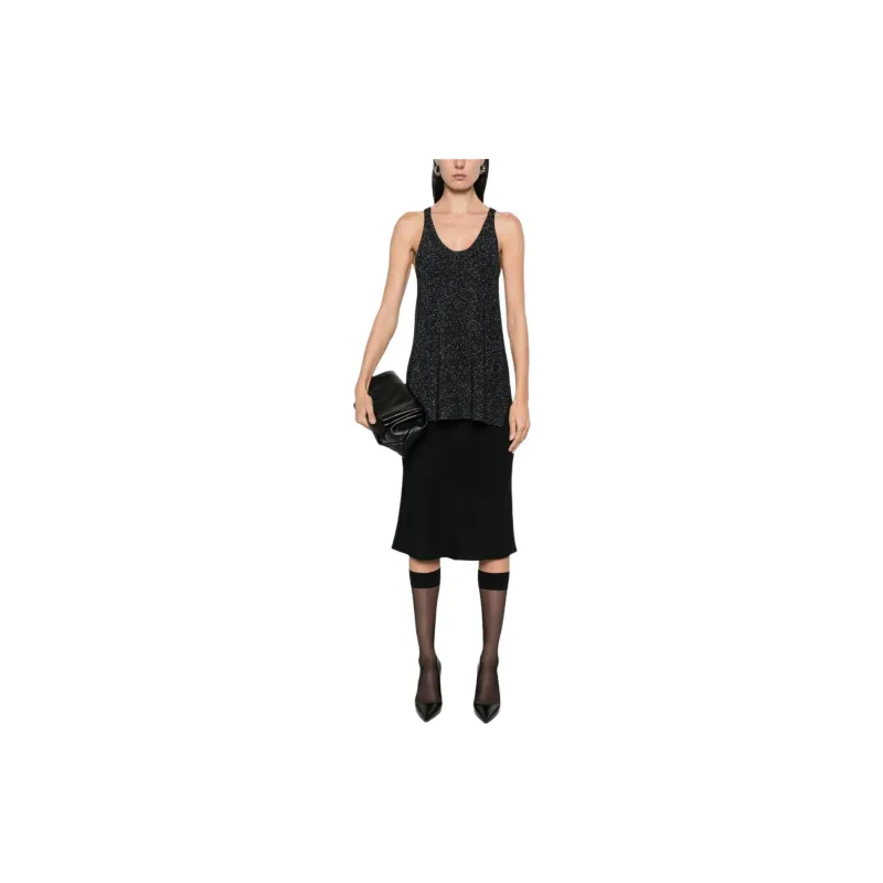 Fabiana Filippi Metallic Threading Sleeveless Top-1
