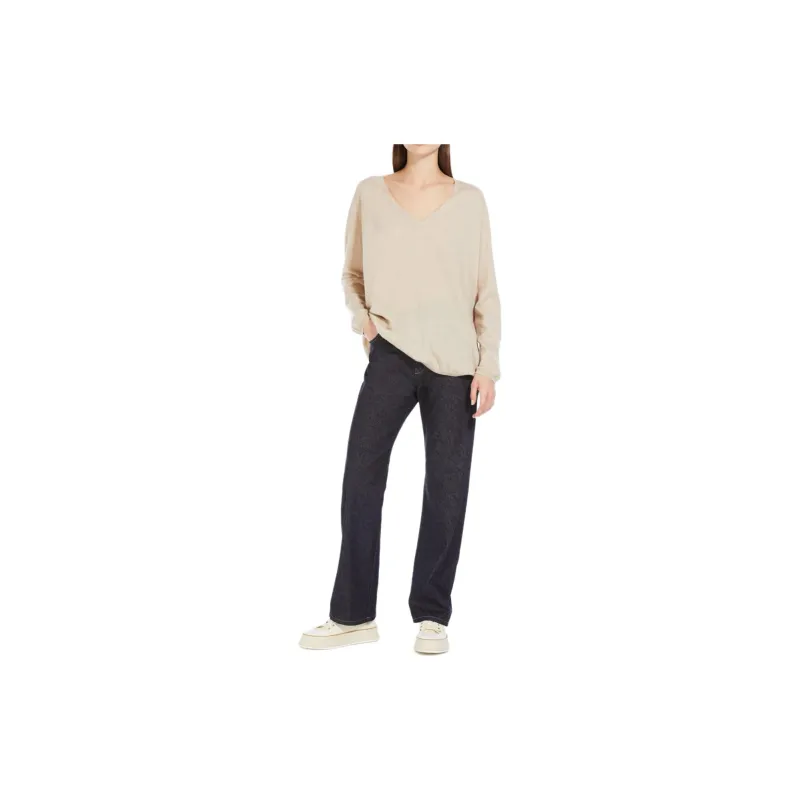 MaxMara V Neck Long Sleeved Jumper-1