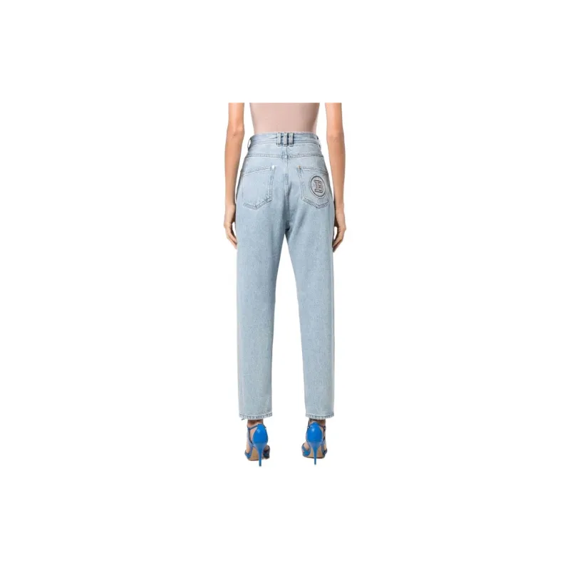 BALMAIN SS22 Jeans Women's Blue-3