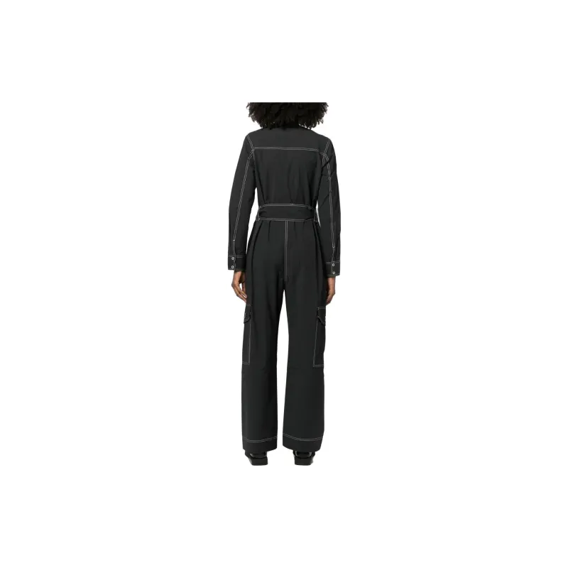 GANNI Crepe Jumpsuit 'Black'-2
