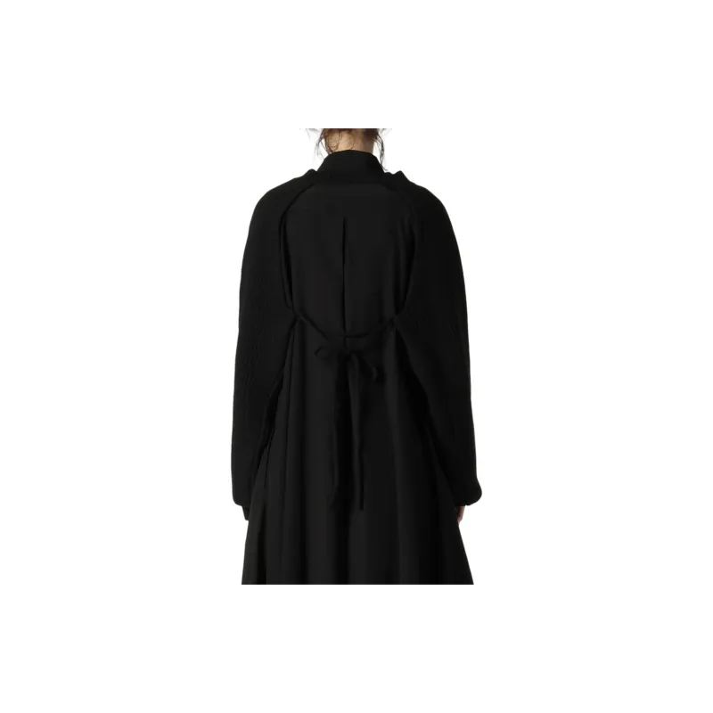 Yohji Yamamoto Backless Crewneck Cropped Jumper-8