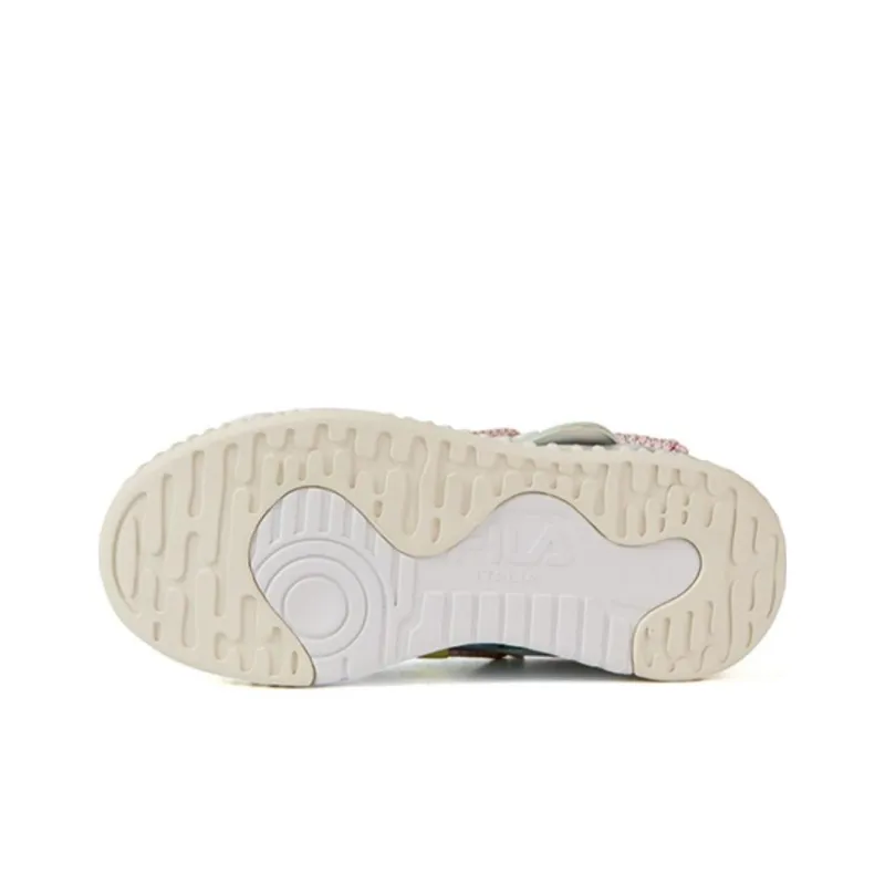 FILA KIDS Van Gogh Museum 2.0 Low Top Kids' Skateboarding Shoes Cyan White Unisex-4
