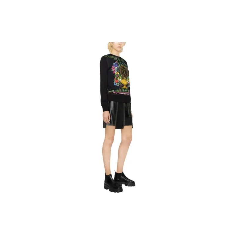 VERSACE JEANS COUTURE Sweatshirts Women's Black-3