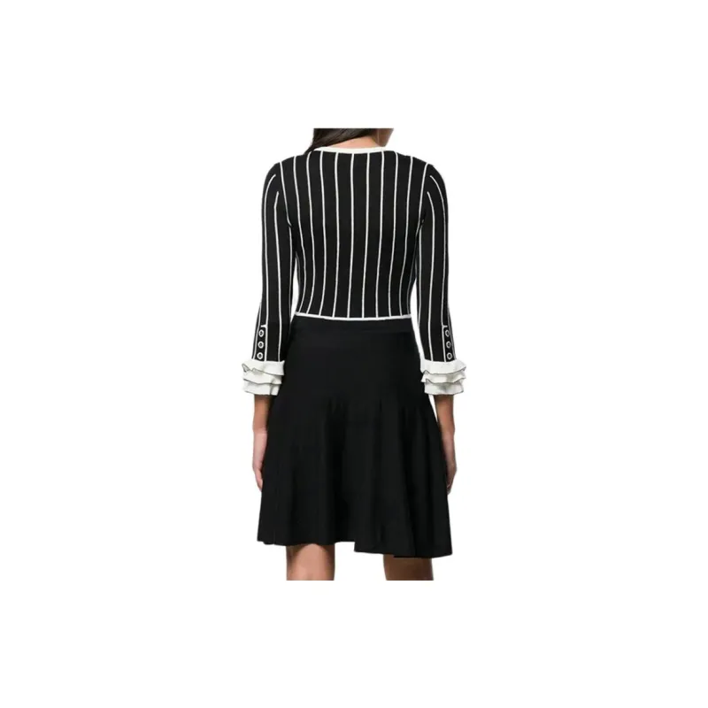 MOSCHINO Long Sleeved Dresses Women's Black-3