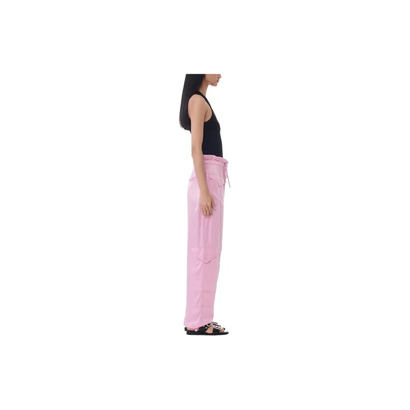 GANNI Drawstring Cargo Trousers-1