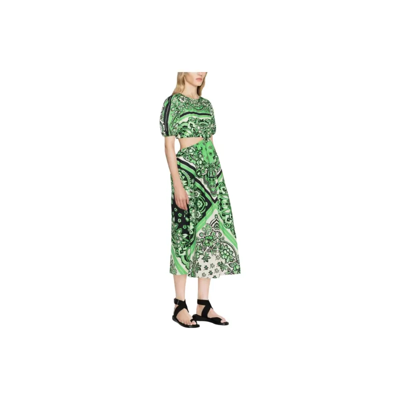 RED VALENTINO SS23 Short-Sleeved Dresses Women's Green-3