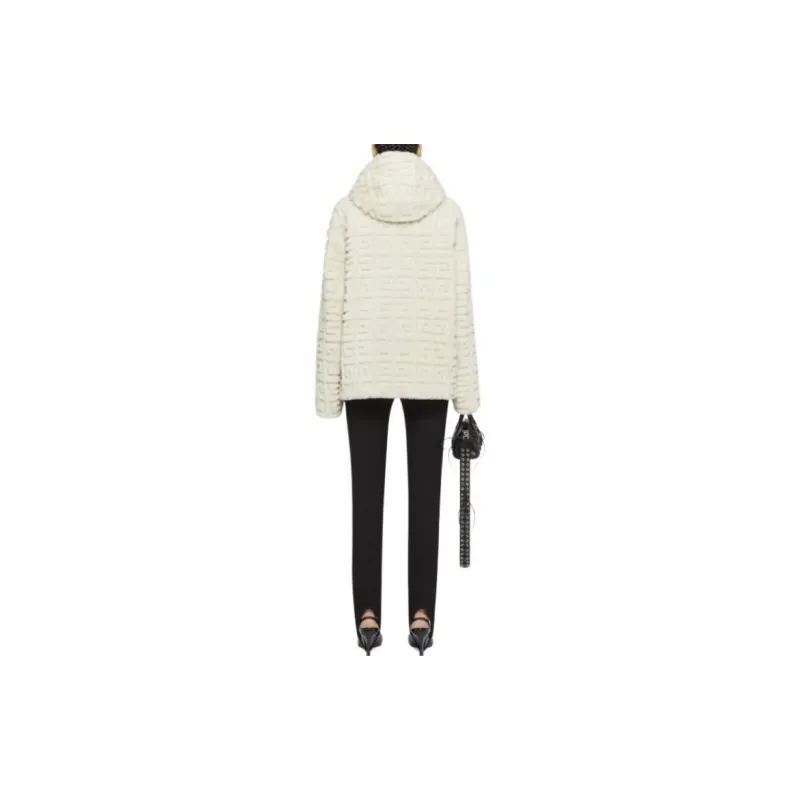 GIVENCHY FW23 Leather Jacket Women's White-2