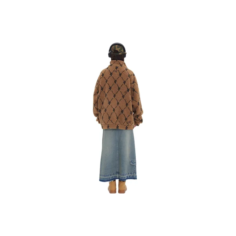 ANDN Puffer Jacket Unisex Brown-1