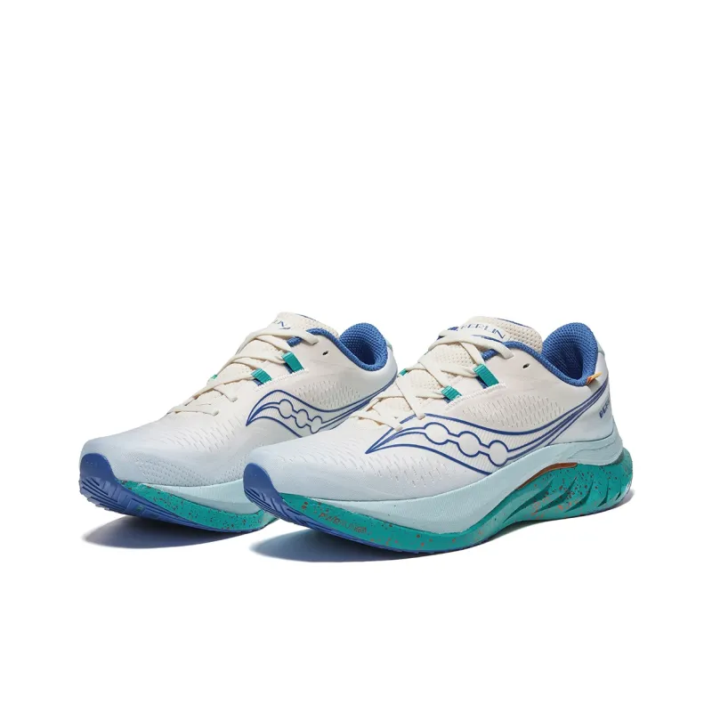Saucony Low Top Running Shoes Men's Beige Blue-3