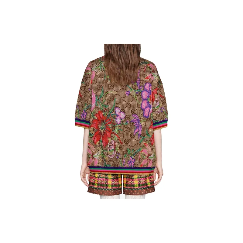 GUCCI T-Shirts Women's Brown-4