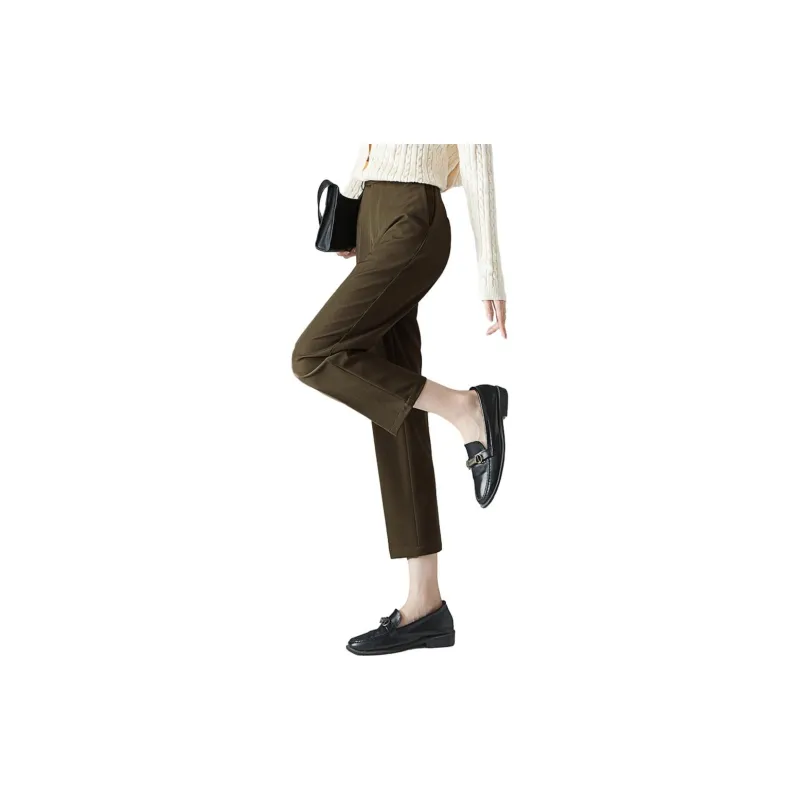 Dme Suit Trousers Women's Dark Coffee-2