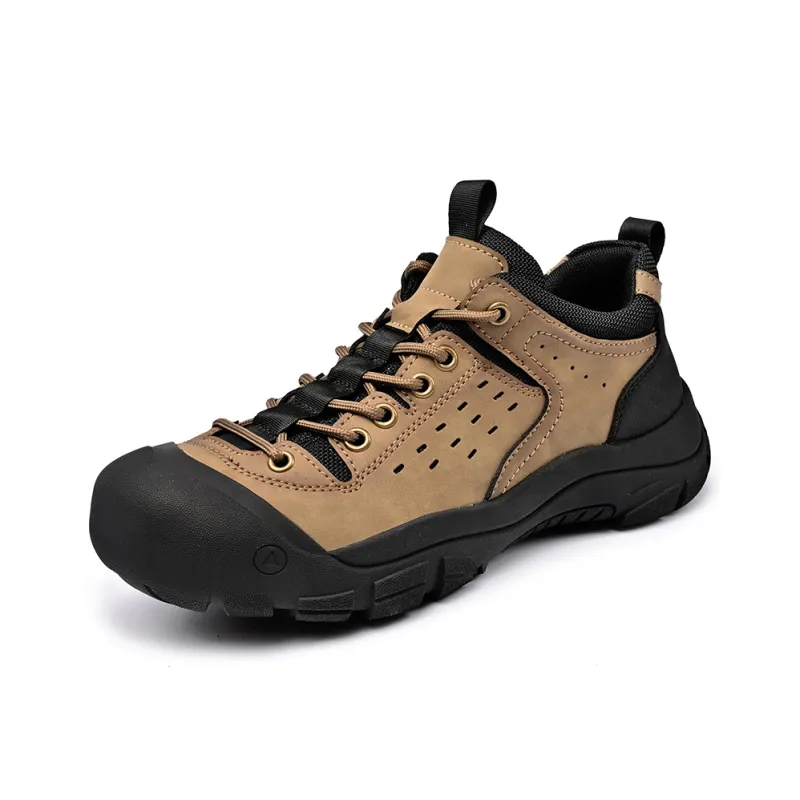 Season Ram Wear Resistant Low Top Casual Shoes Men's Khaki-1