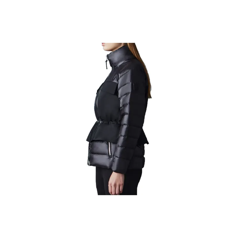 MACKAGE FW22 Solid Color Stand Collar Down Jacket Women's Black-3