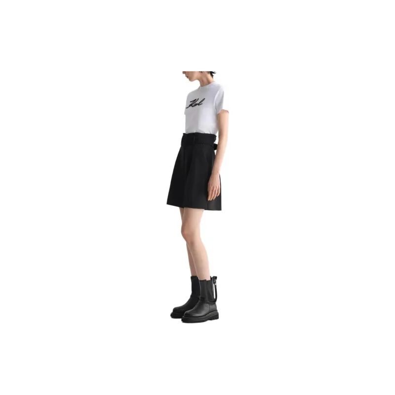 KARL LAGERFELD Casual Shorts Women's Black-5