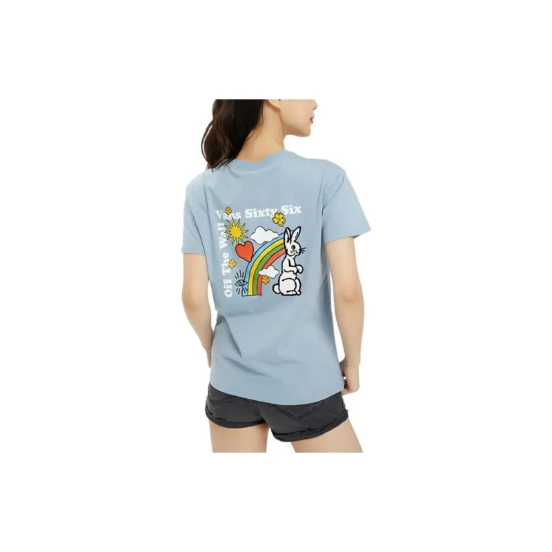 Vans Set-in Sleeve T-Shirt Women's Blue-2