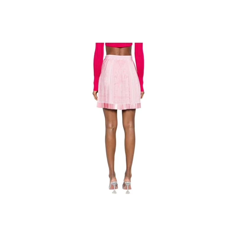 VERSACE Barocco High Waist Pleated Mini Skirt-2