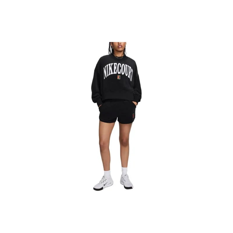 NikeCourt Heritage Women's Over-Oversized Crew-Neck Graphic Tennis Sweatshirt-1
