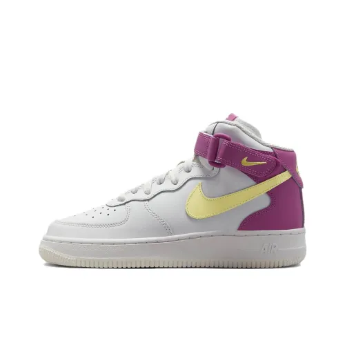 Nike Air Force 1 Mid LE GS Citron Fuchsia