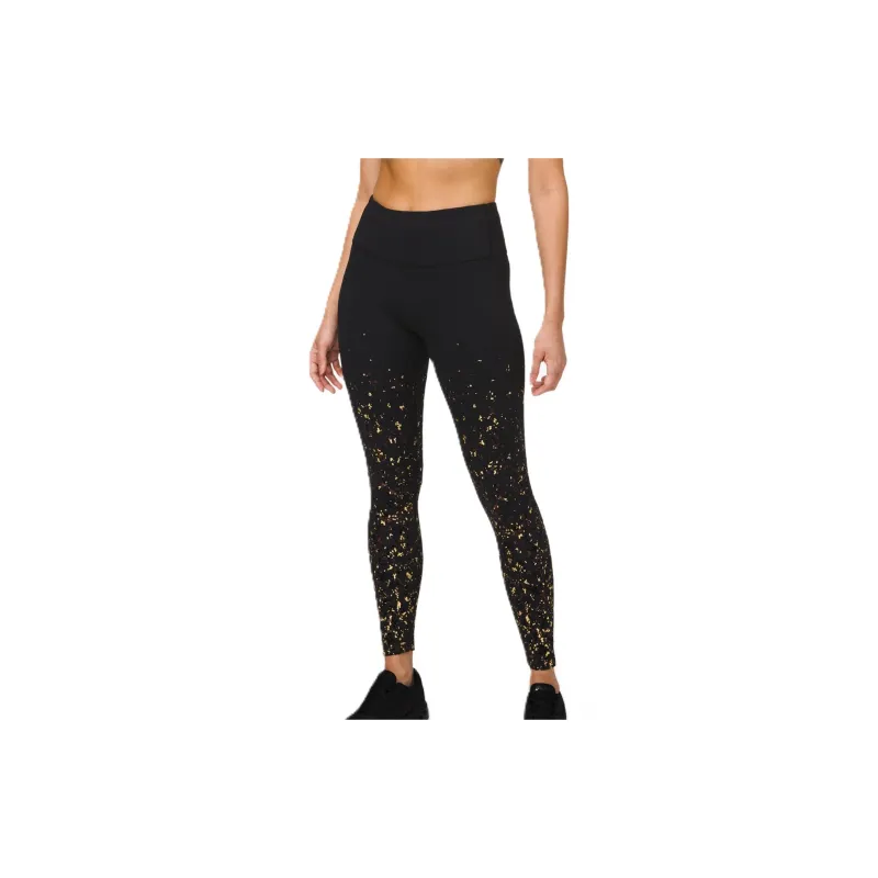 Lululemon Speed Wunder Athletic Trousers Women's Black/Garnet Red/Gold-4
