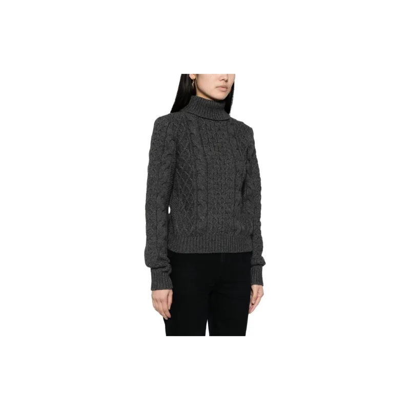 NILI LOTAN Roll-neck Cable-knit Jumper-3